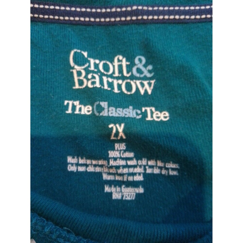 Croft & Barrow The Classic Tee Woman's Long Sleeve Shirt Size 2XL - Picture 2 of 7